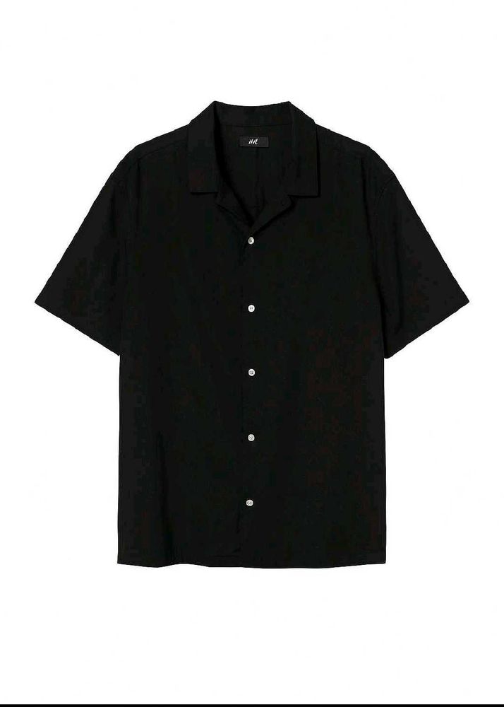 H&amp;M cuban Collar Oversize Shirt
