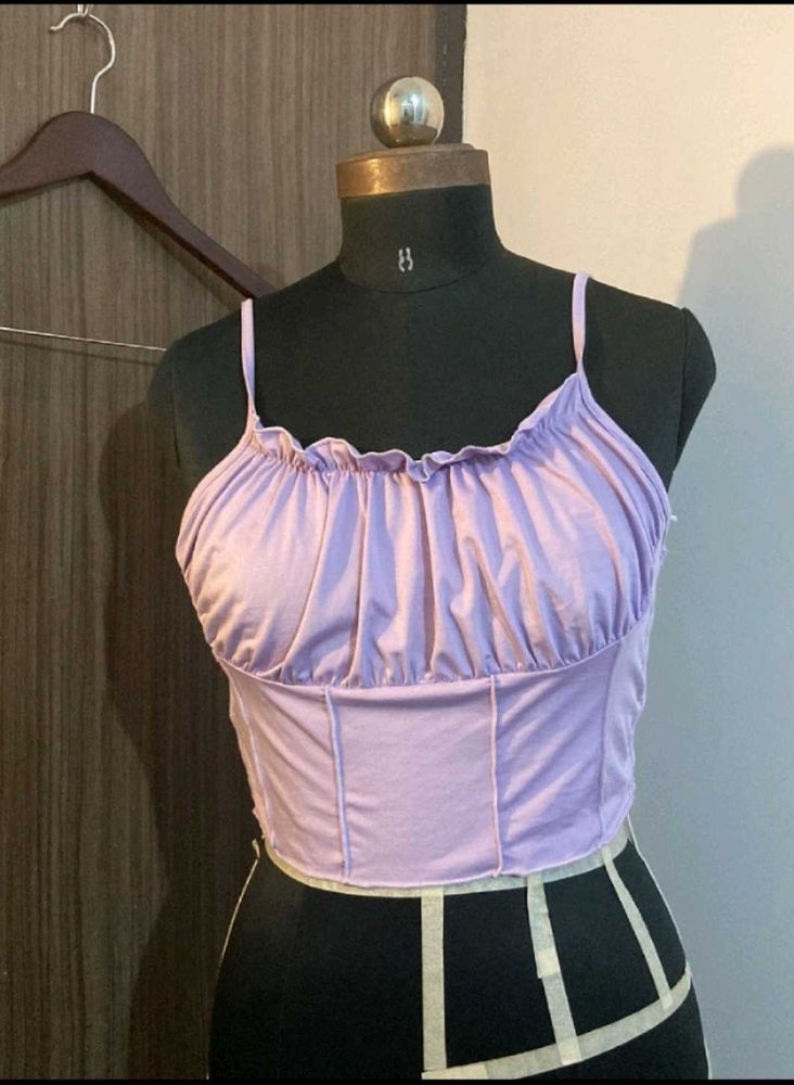 Lilac Milkmaid Style TankTop