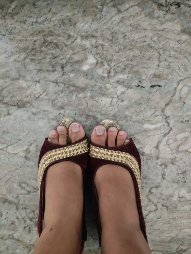Maroon Colour Heels