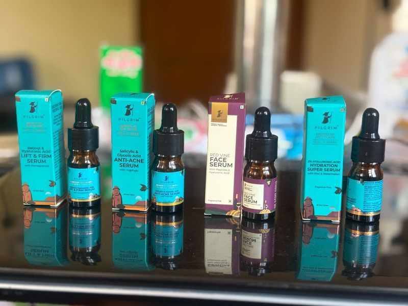 50Combo Of 4 Pilgrim Brand New Serums At 50% Off