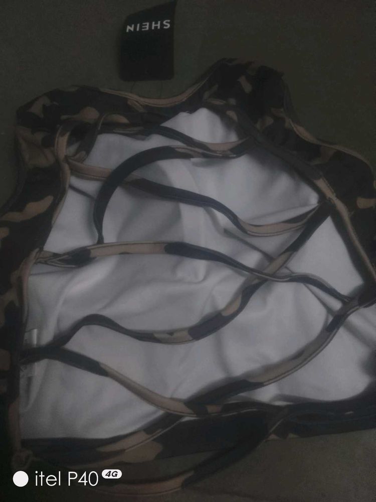 Shein Camo Bikini Top