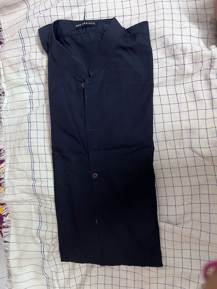 Navy Blue Kurta