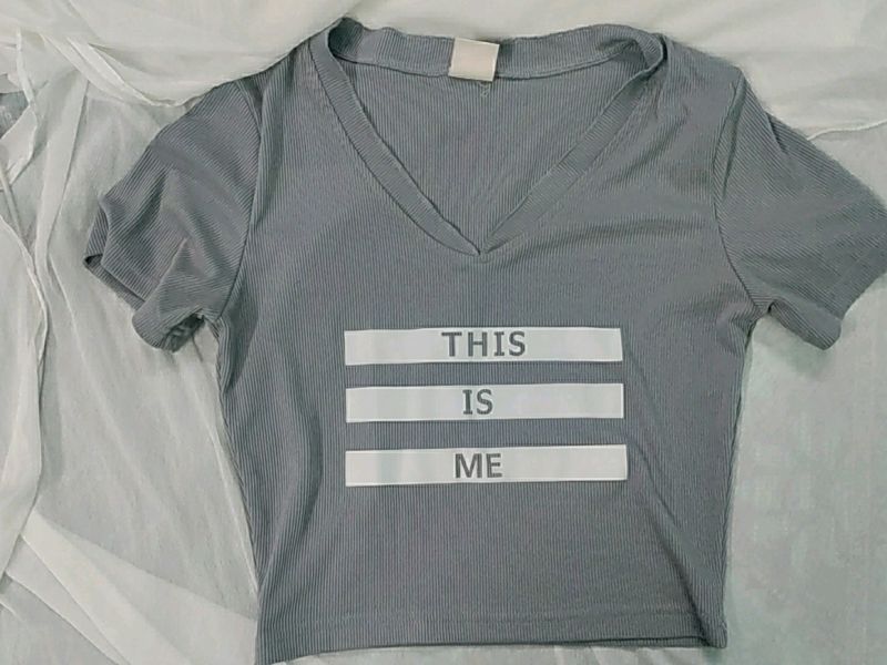 Urbanic Gray Crop Top