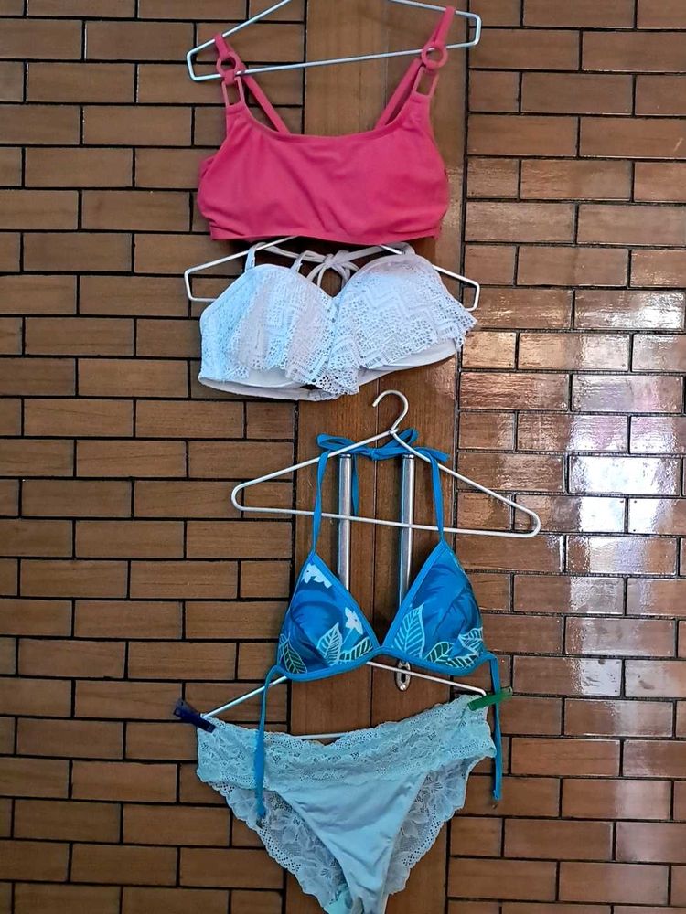Padded  Four Imported Fabric Bra