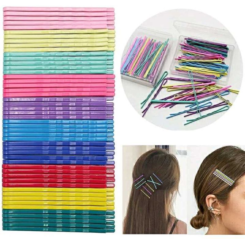 100 Pcs Color Hair Pin With Included Gifts