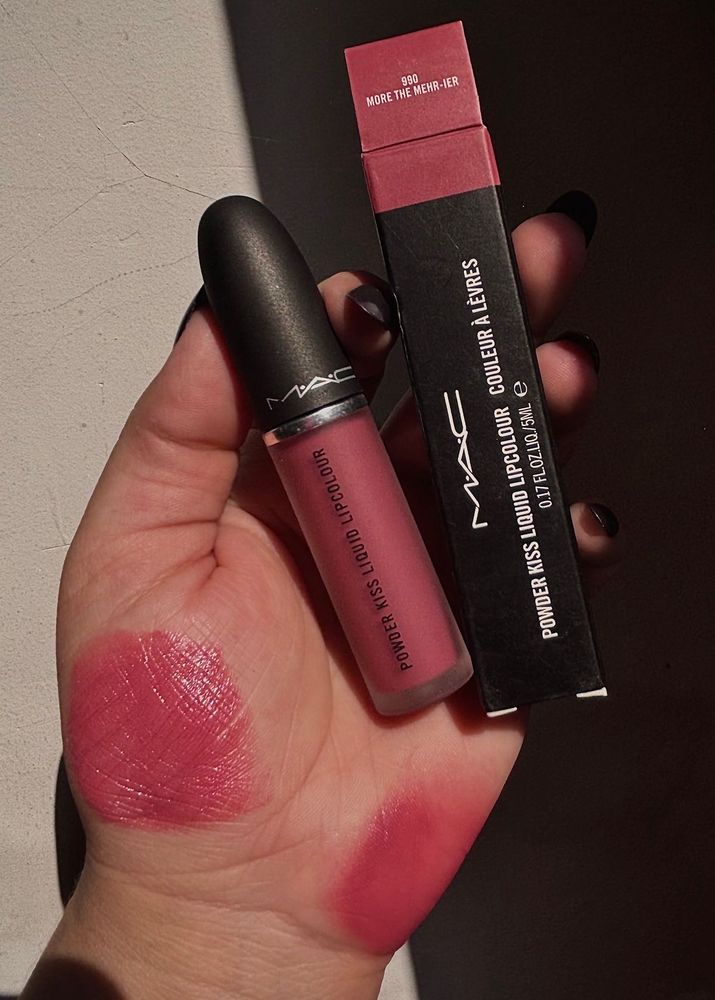 MAC Powder Kiss liquid Lipstick:- More The Mehr ie
