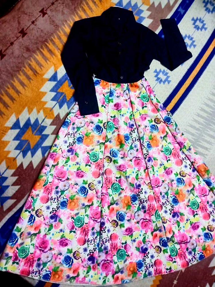 Shirt With Long Skirt