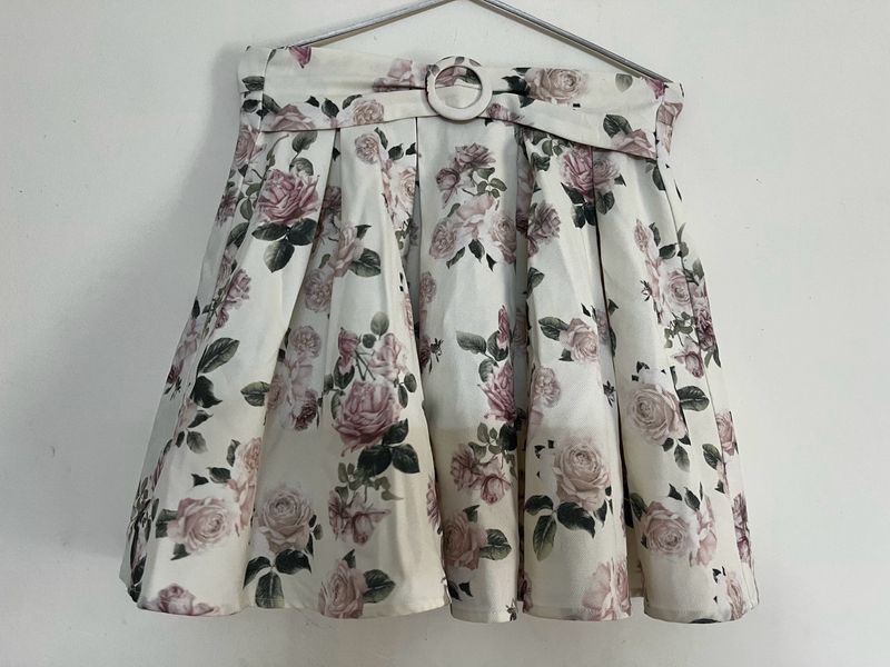 Floral Print Skirt