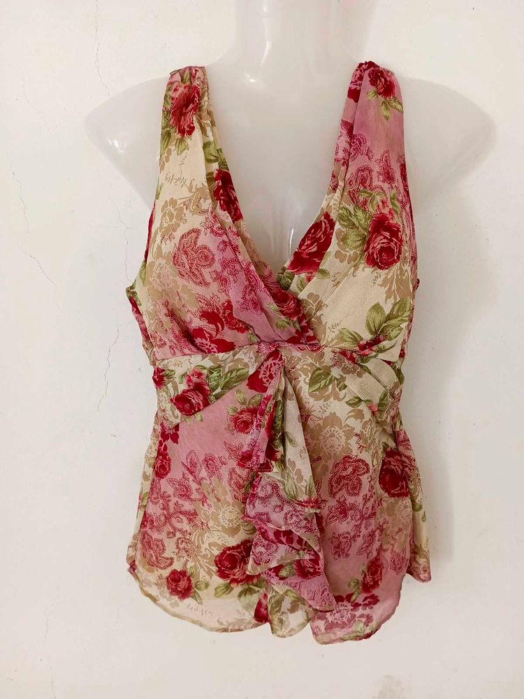 Floral Sleeveless Top
