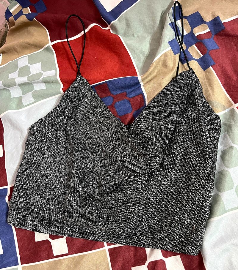 Sparkling Glittery Crop Top For Women