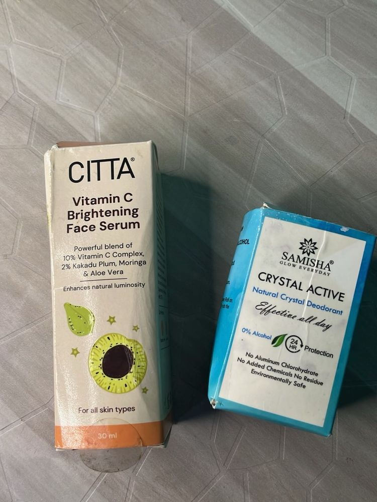 CITTA Vitamin C Serum &amp; Samisha Deodorant