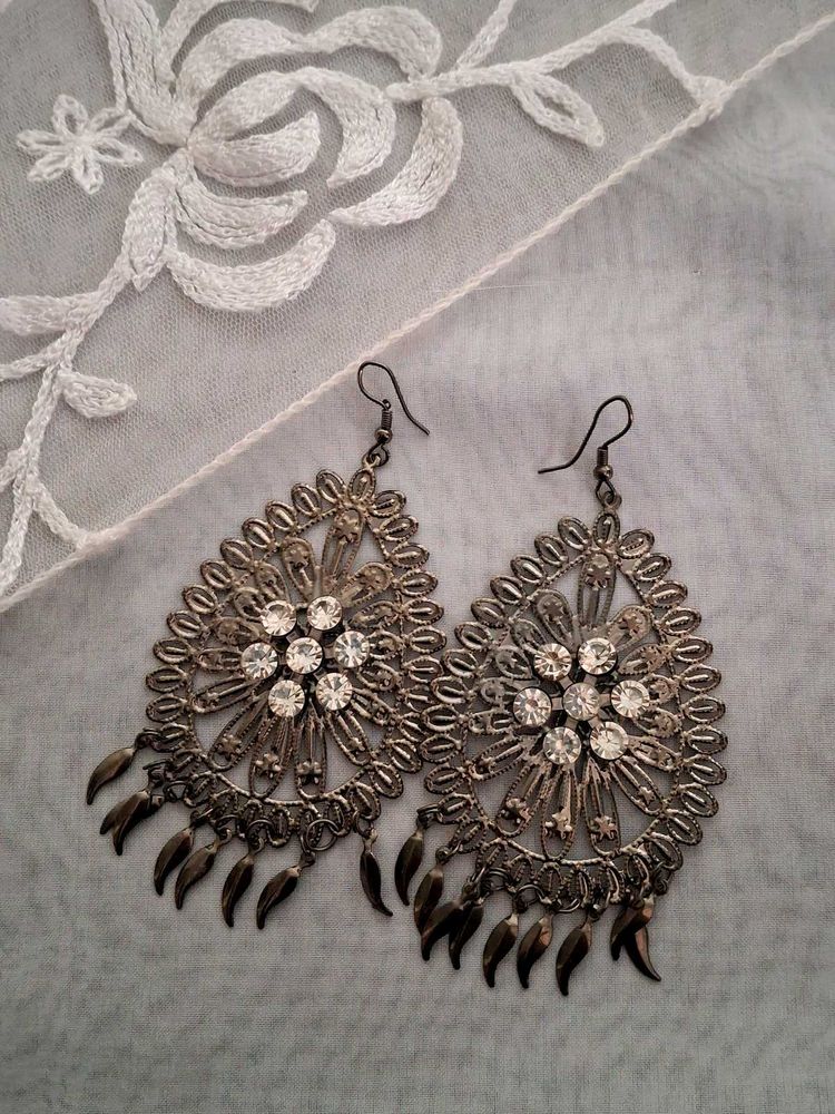 Statement Silver Earrings
