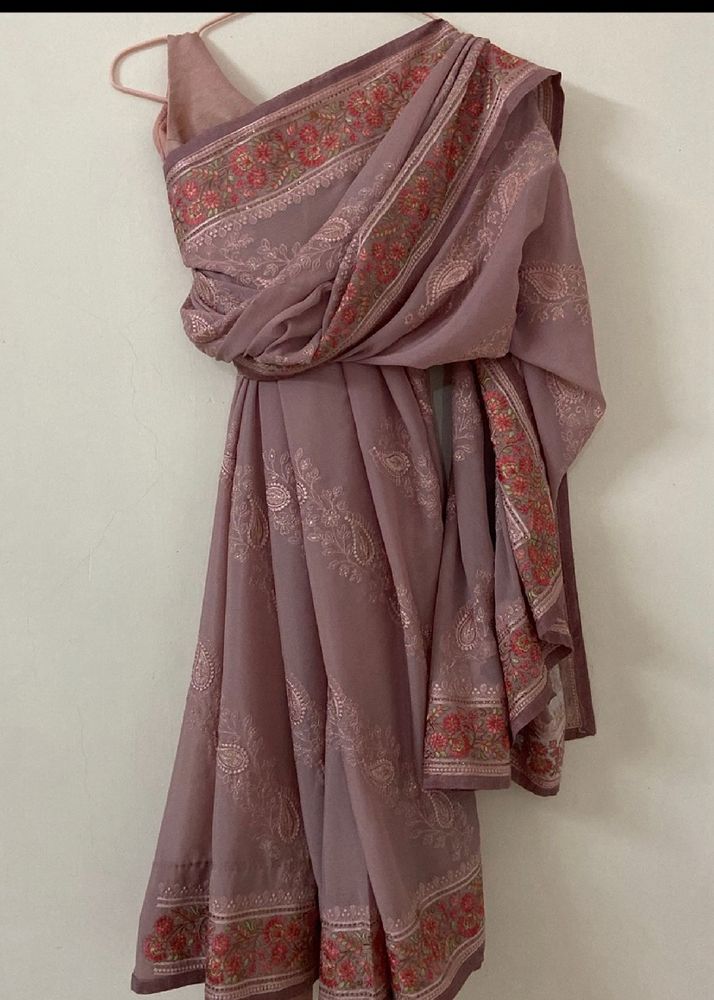 Mauve Saree