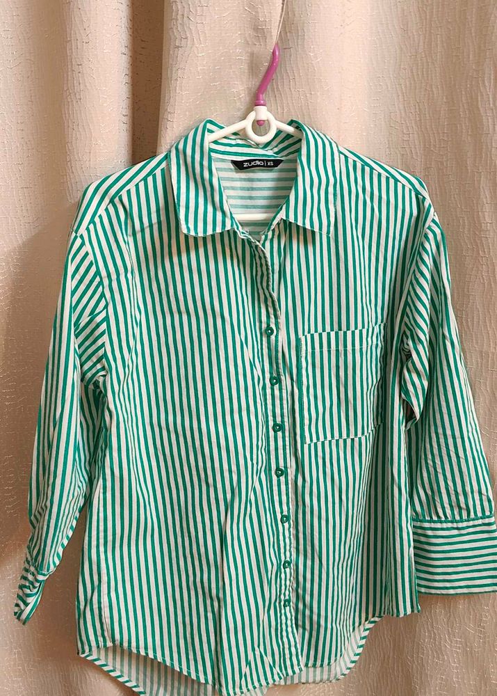 Striped Green Shirt