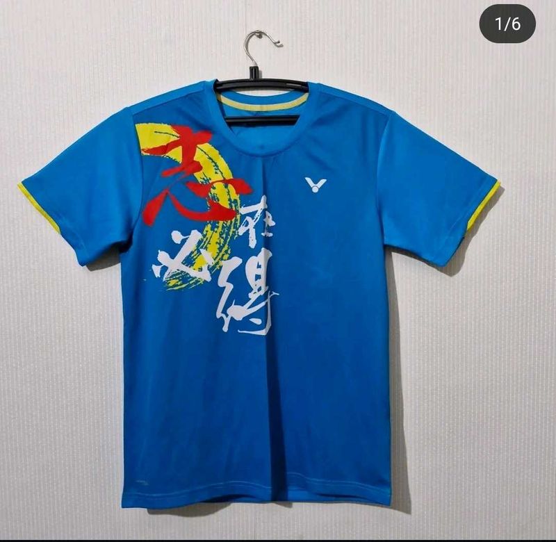 VICTOR BADMINTON TSHIRT ( BLUE )