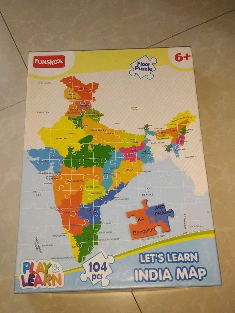 Let&#39;s Learn Indian Map Puzzle