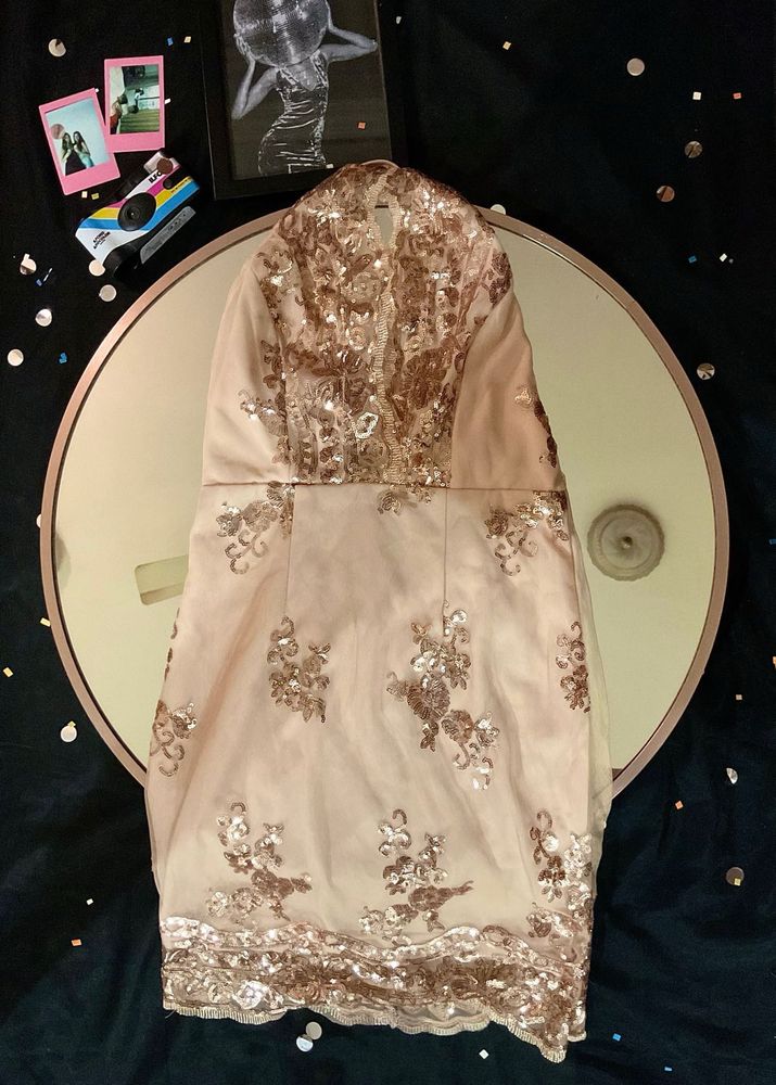 Champagne Sequin Dress🍾