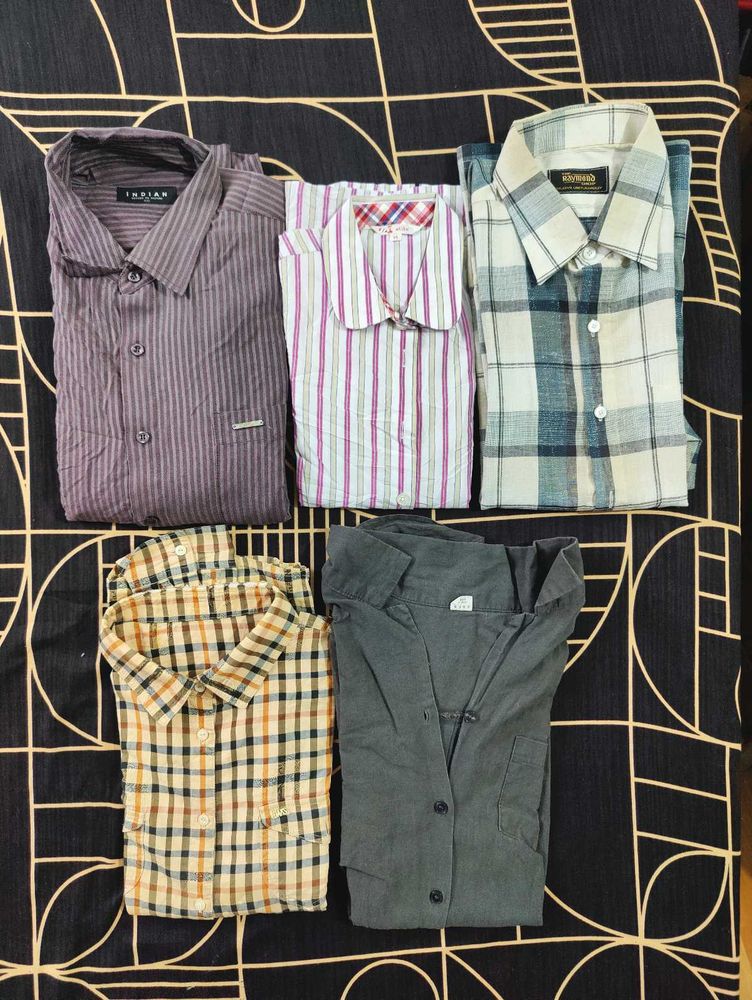 Men 5 Branded Shirts Combo