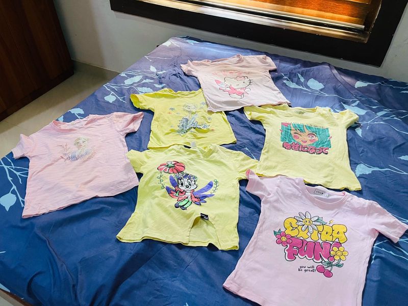 Bundle of Kids Graphic Tees - Size 4-6 Years Old