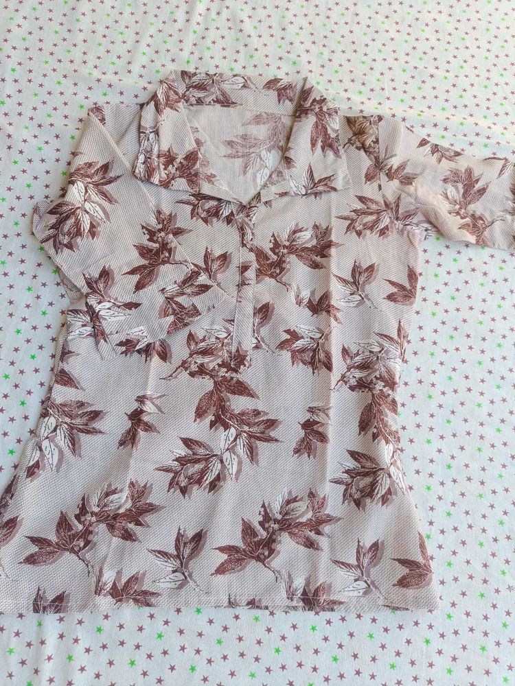 Floral Print Top M Size