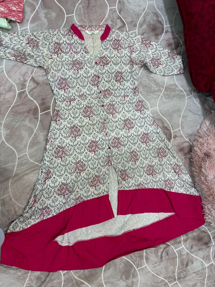 Floral Print Kurta