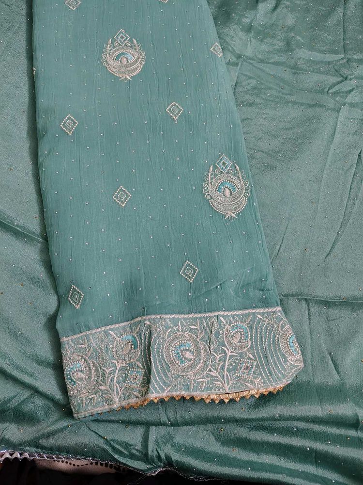 Elegant Dress Material with embroidery duppta