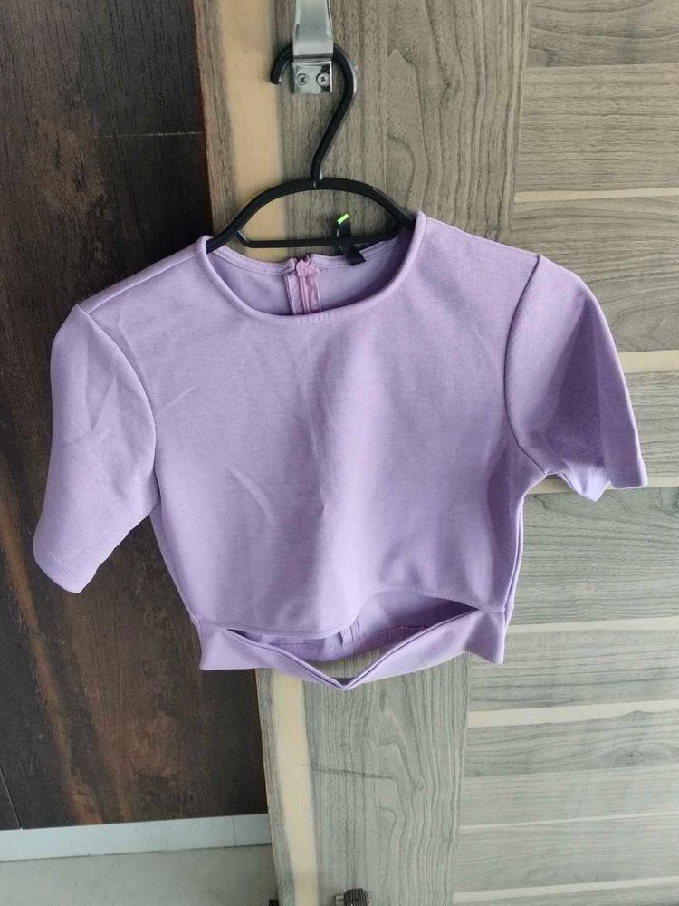 Cute Lilac Crop Top