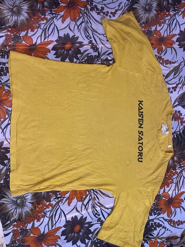 Yellow Graphic Print Tee