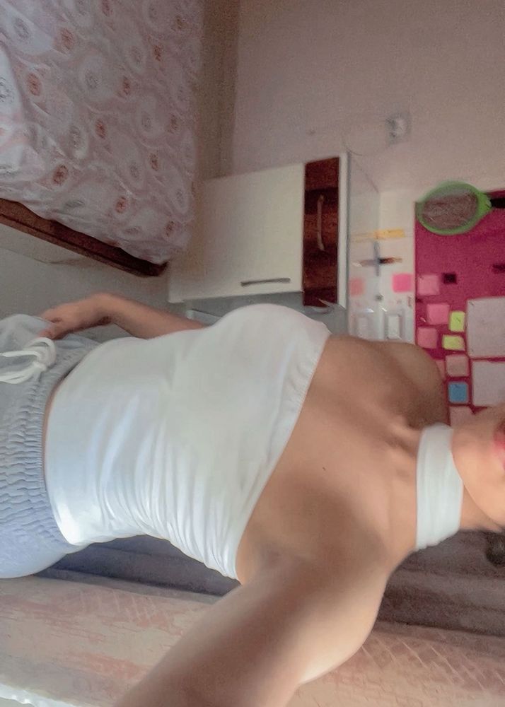 White Sleeveless Top