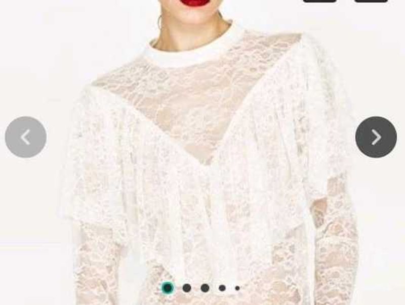 Zara Elegant Lace Mini  tops