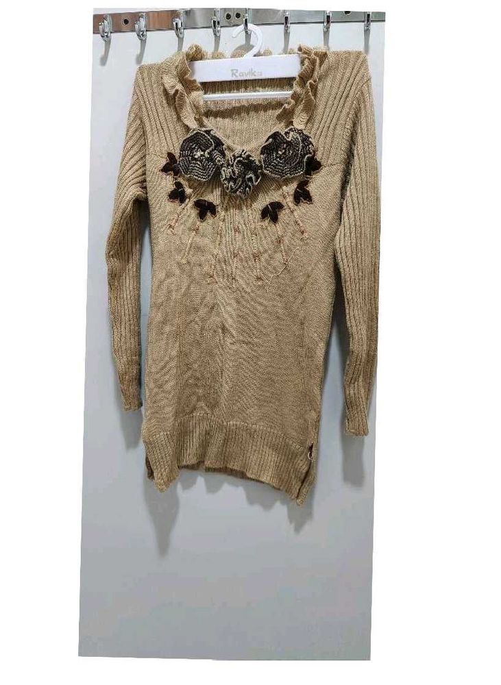 Floral Embroidered Sweater