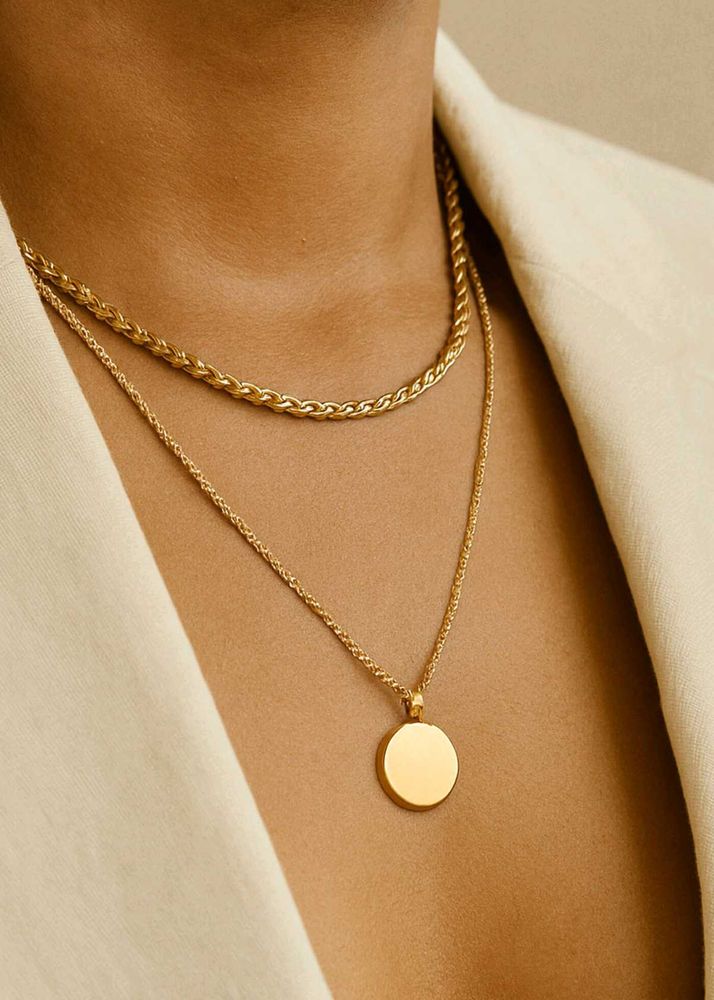 AND Contempo Layered Gold plated Necklace