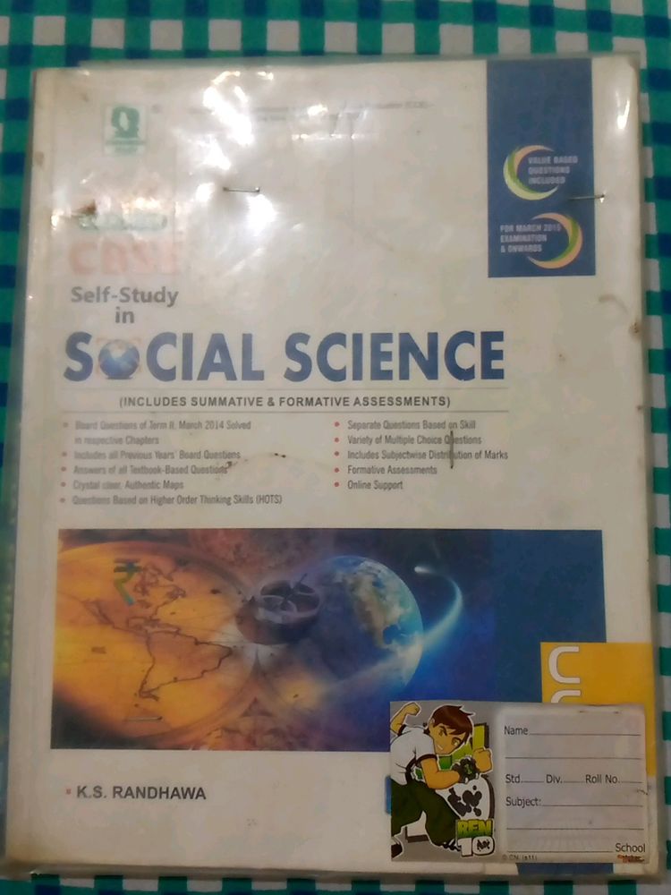Social Science Class 9th Additional Evergreen Book By K.S Randhawa