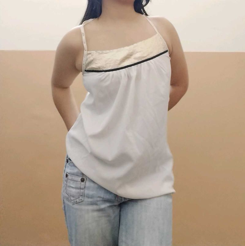 White Spaghetti Strap Top