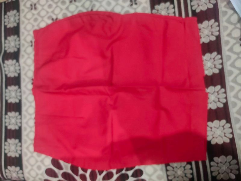 Red Fitted Skirt