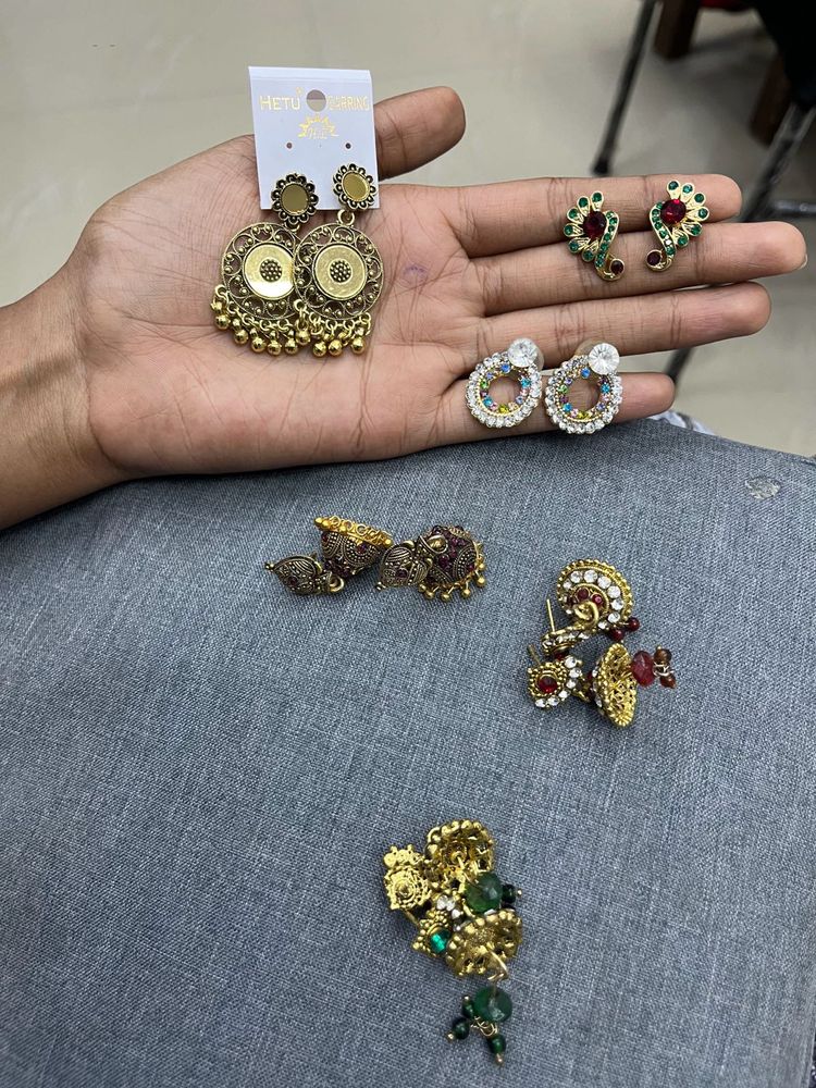 SET OF 6 Beautiful EARRINGS