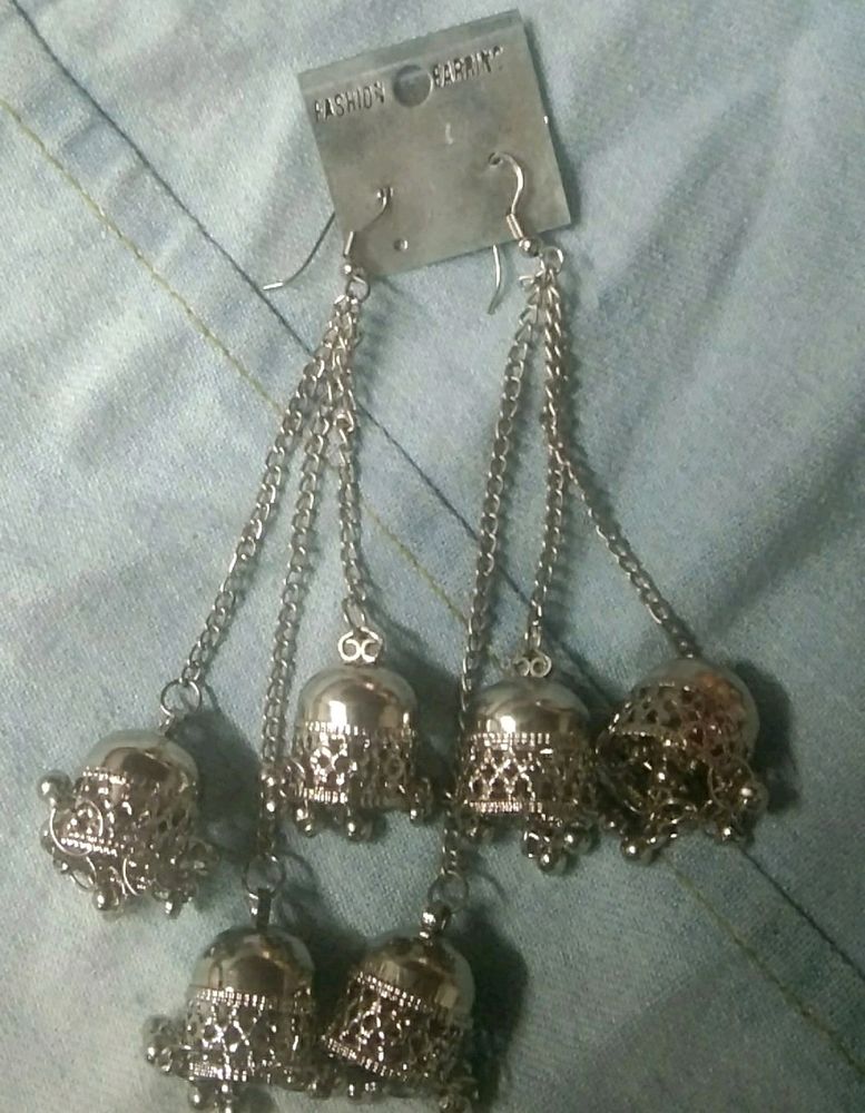 Stunting Silver Jumka💓