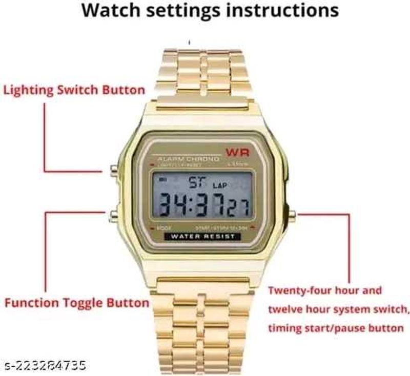 Digital Watch - For Men &amp; Women Vintage