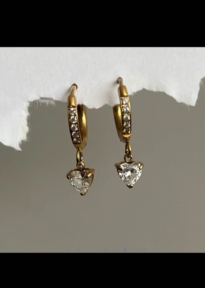 Heart Drop Earrings