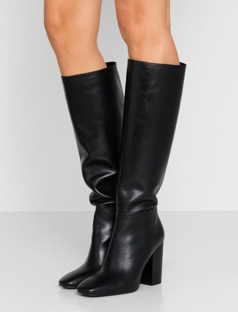 Black Knee-High Length Boots