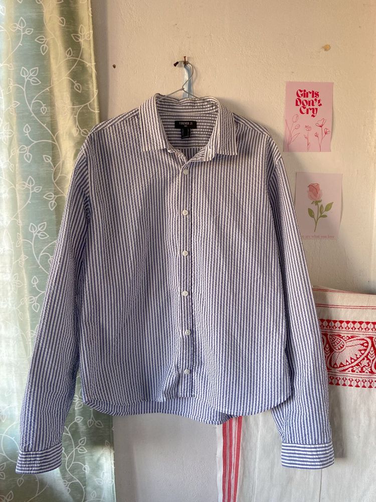 UNISEX Striped Forever 21 Shirt