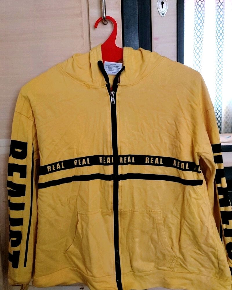 Yellow Short Hoodie
