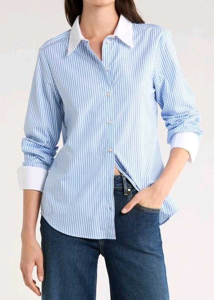 Zara Striped Button-Down Shirt