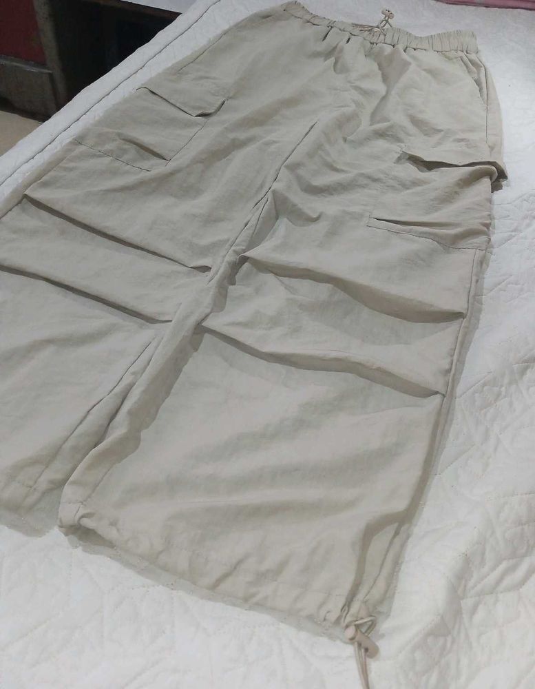 Beige Cargo Pants