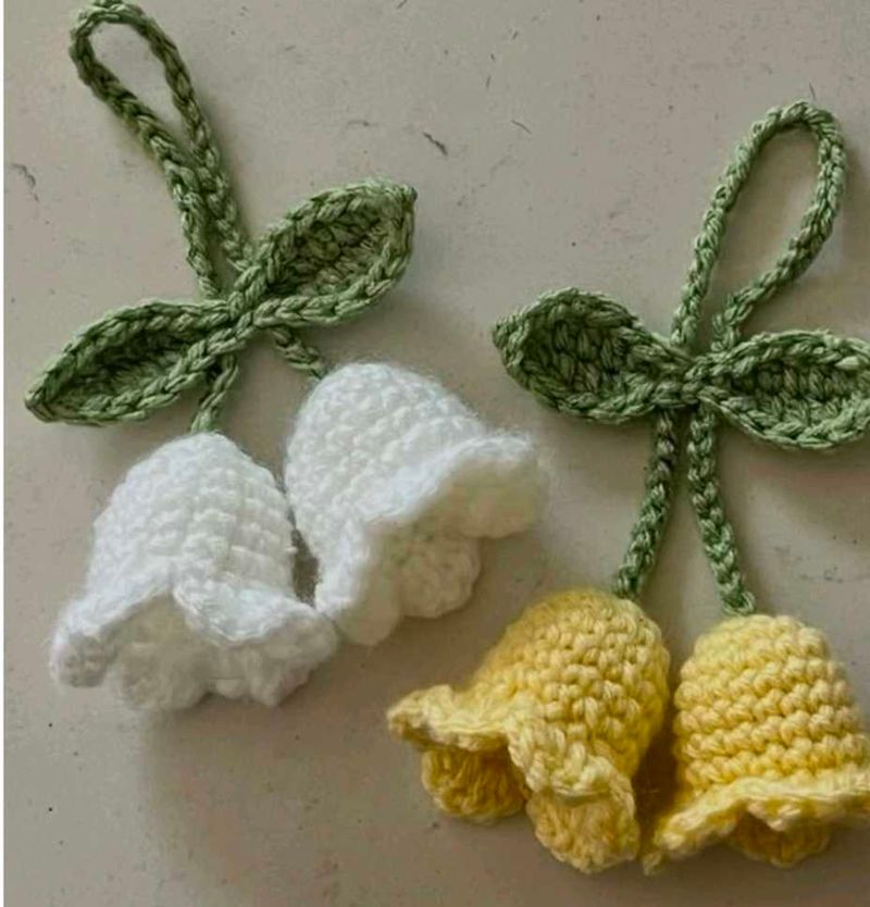 Crochet Bell Keychain