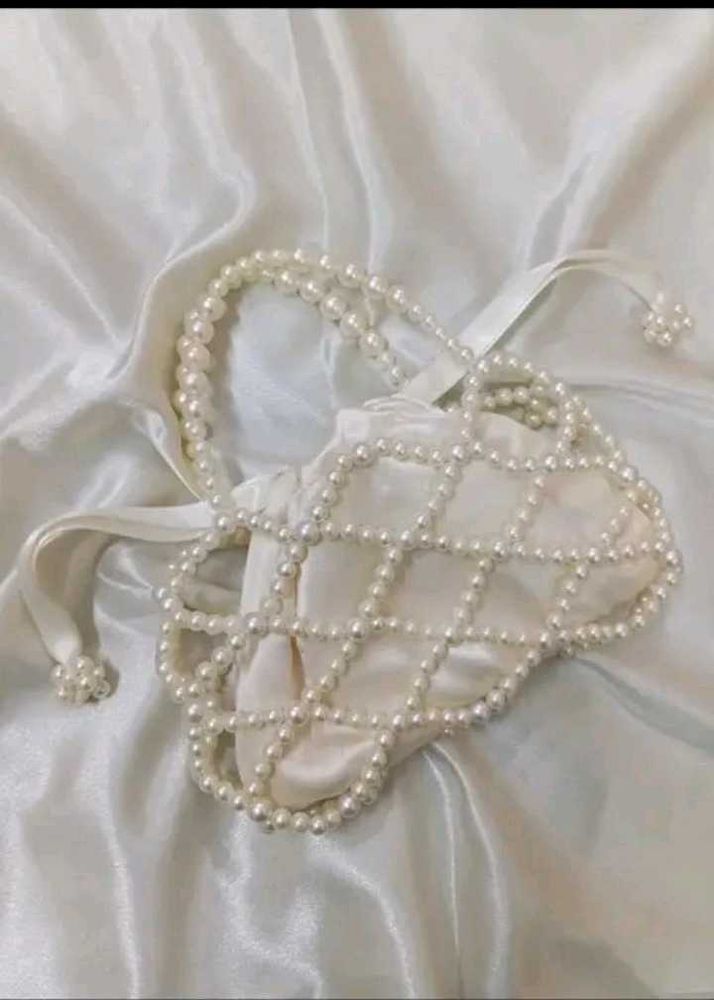 Pearl Beaded Clutch