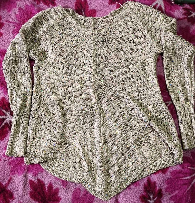 Asymmetrical Knit Sweater