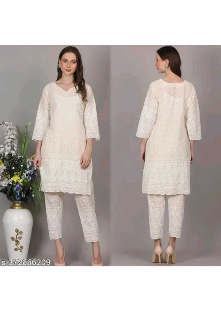 Elegant White Kurta Set