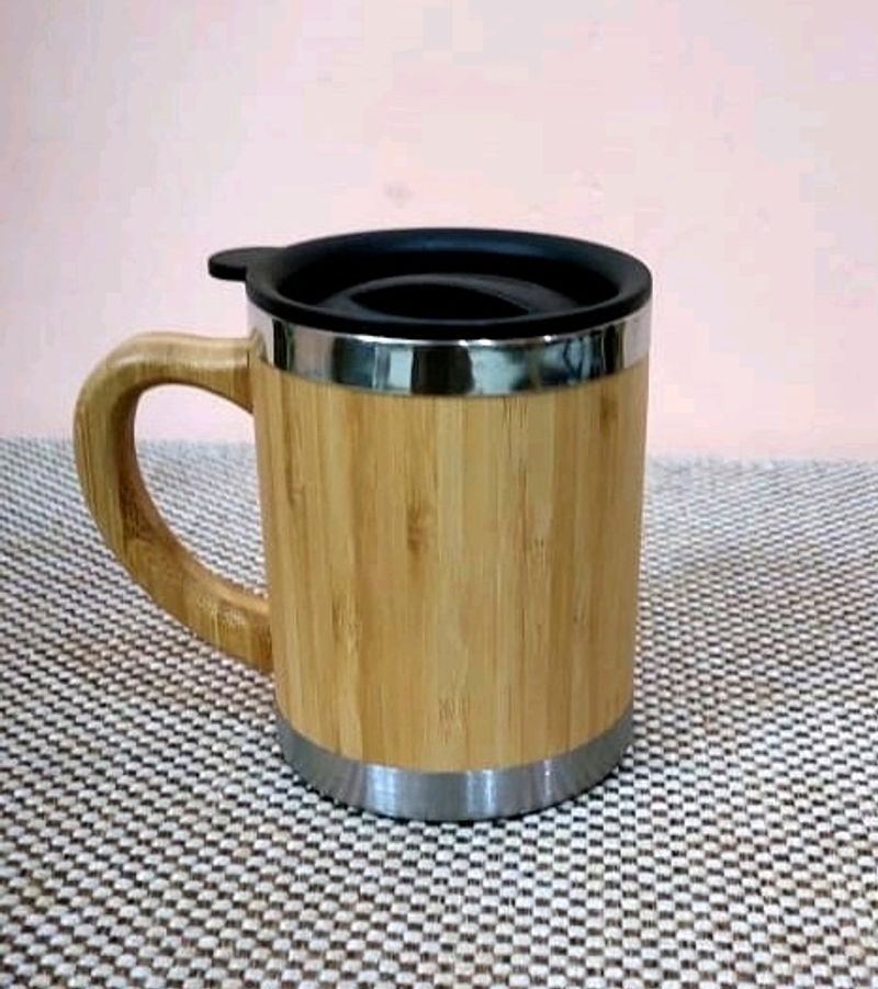 Bamboo Mug, Heat &amp; Cold Resistant Insulated Mug