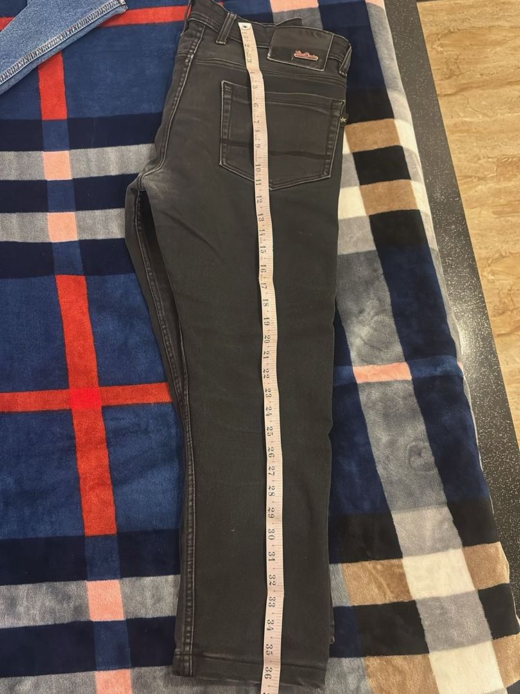 Dark Gray Denim Jeans